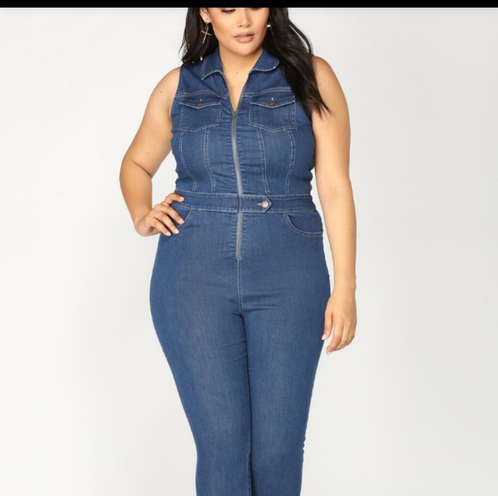 Denim jumpsuit size 2x